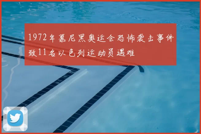 1972年慕尼黑奥运会恐怖袭击事件致11名以色列运动员遇难